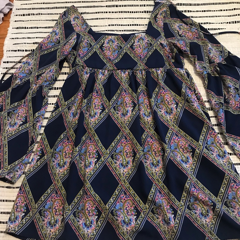 Patterned Boho Tobi Dress